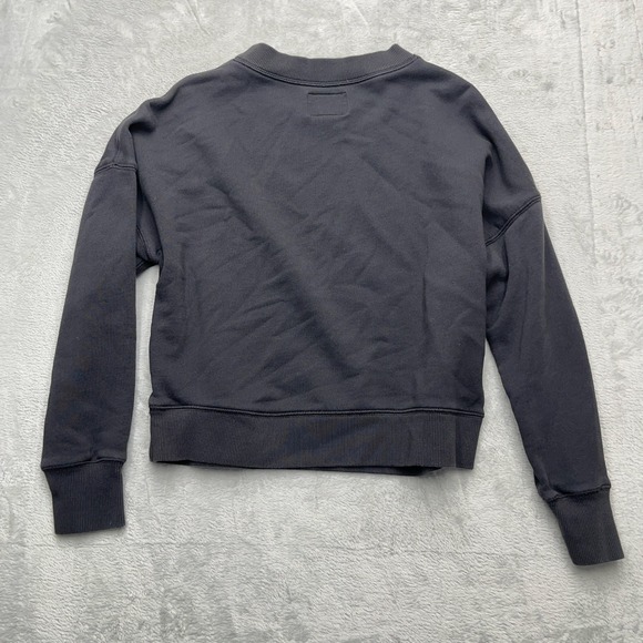 Roots Women's Gray Mock Neck Long Sleeve Sweatshirt Size XS - Picture 10 of 11